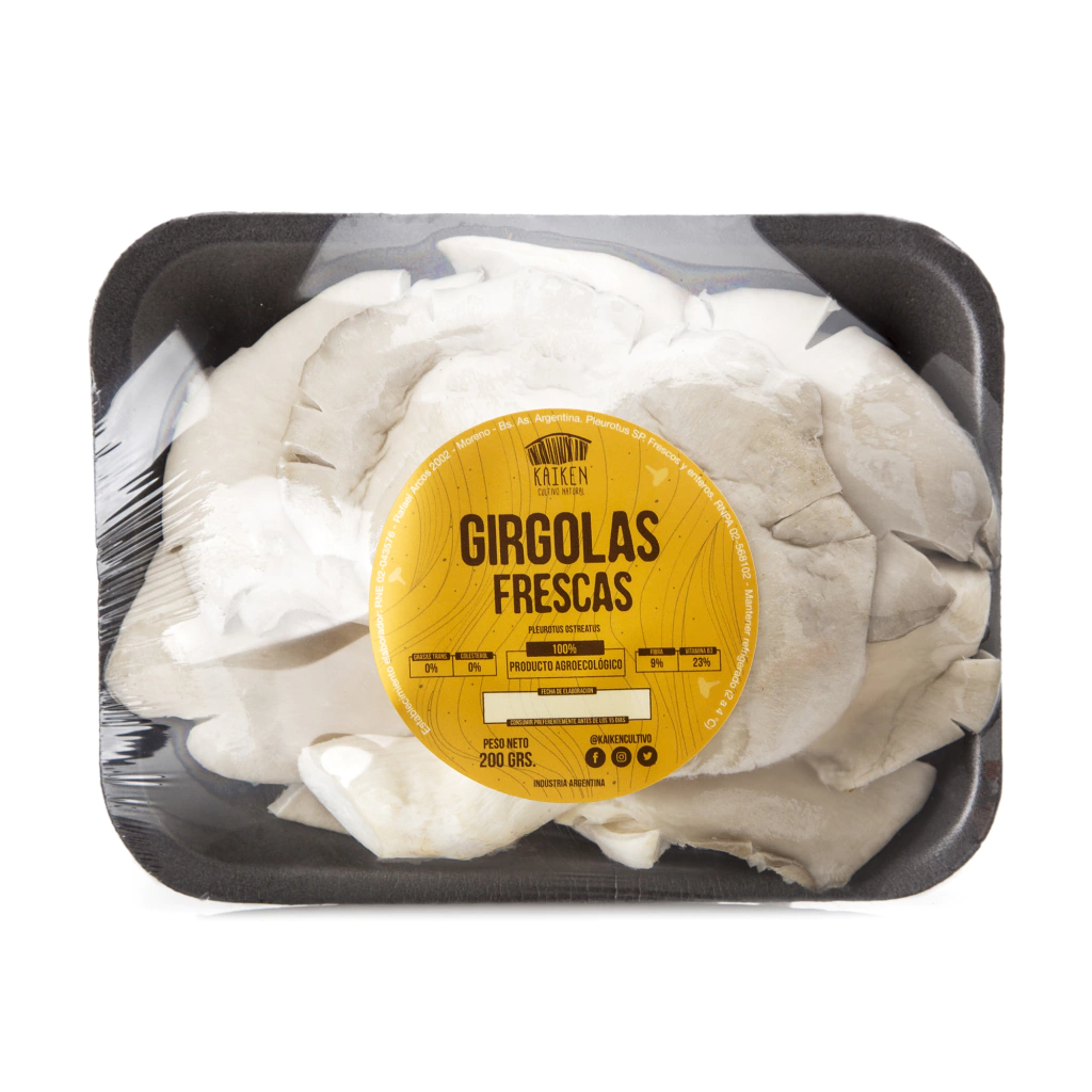 Hongos  Girgolas Agroecológicas Bandeja x 200Gr 