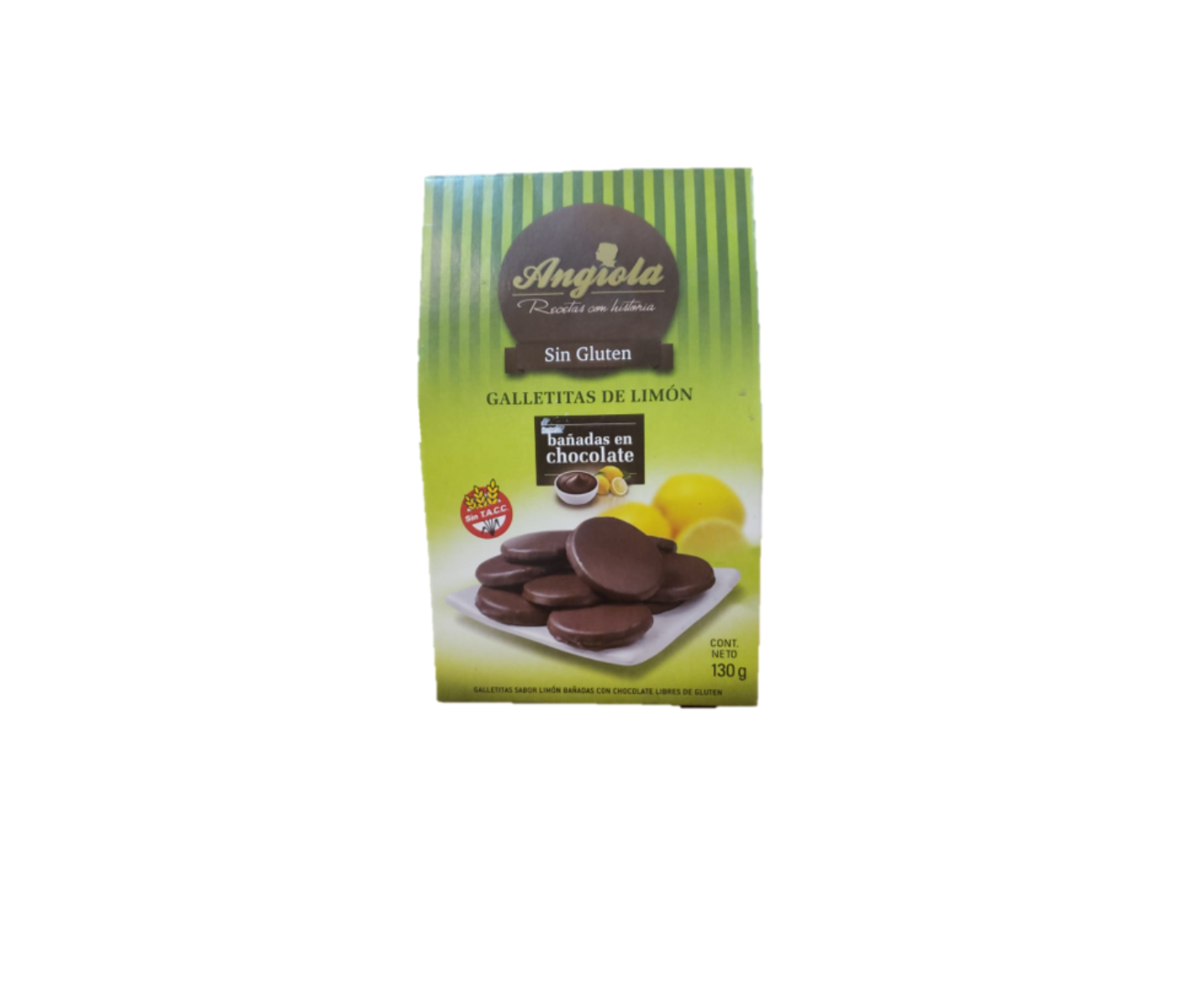 Galletitas de Limón Bañadas en Chocolate Angiola