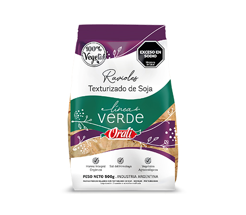 Ravioles de Soja Texturizada Oralí x500gr